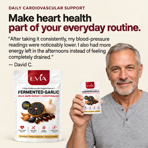 Evia Fermented Black Garlic Odorless Capsules