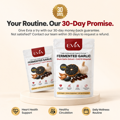 Evia Fermented Black Garlic Odorless Capsules