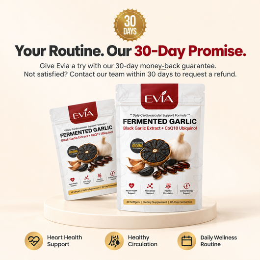 Evia Fermented Black Garlic Odorless Capsules